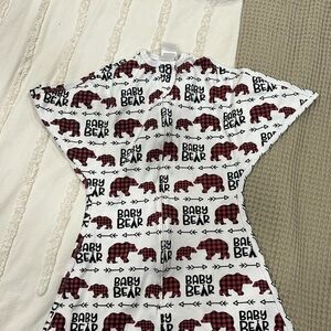 Sleeping Baby Zipadee Zip Size M 6-12 Months “Baby Bear” Pattern